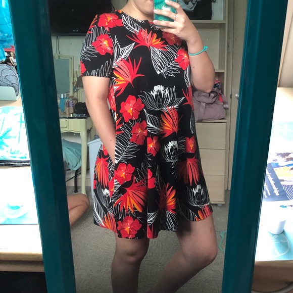 ❤️SOLD❤️ AVA SKY Dress Lia in Black Lotus - Picture 3 of 4